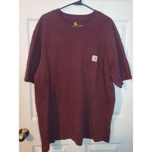 Carhartt T Shirt Mens Large Front Pocket Pullover Short Sleeve